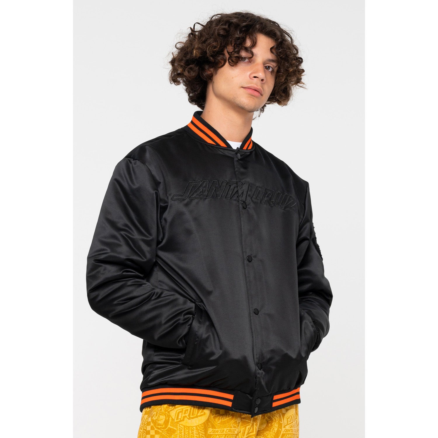 LANA着用】LOW SCRIPT STADIUM JACKET BLACK ジャケット・アウター
