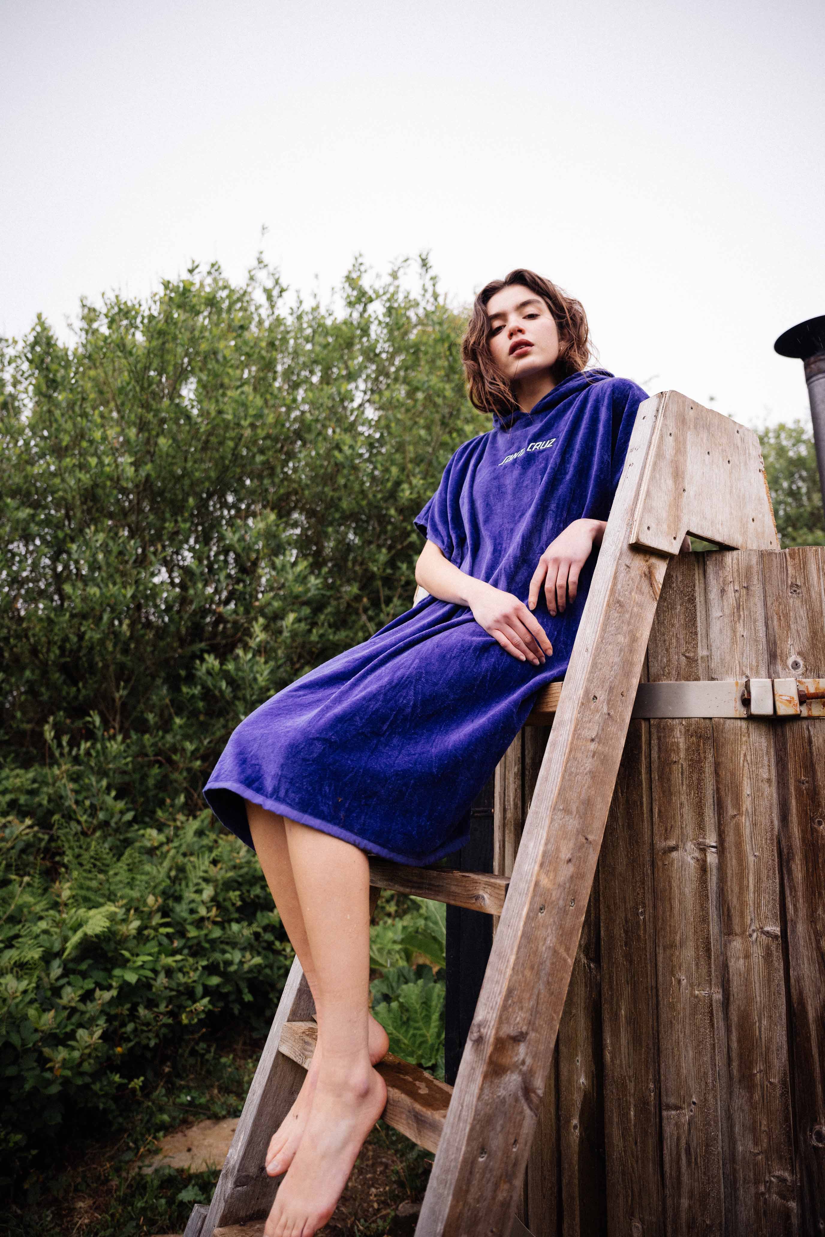 Classic Strip Towel Robe Alt